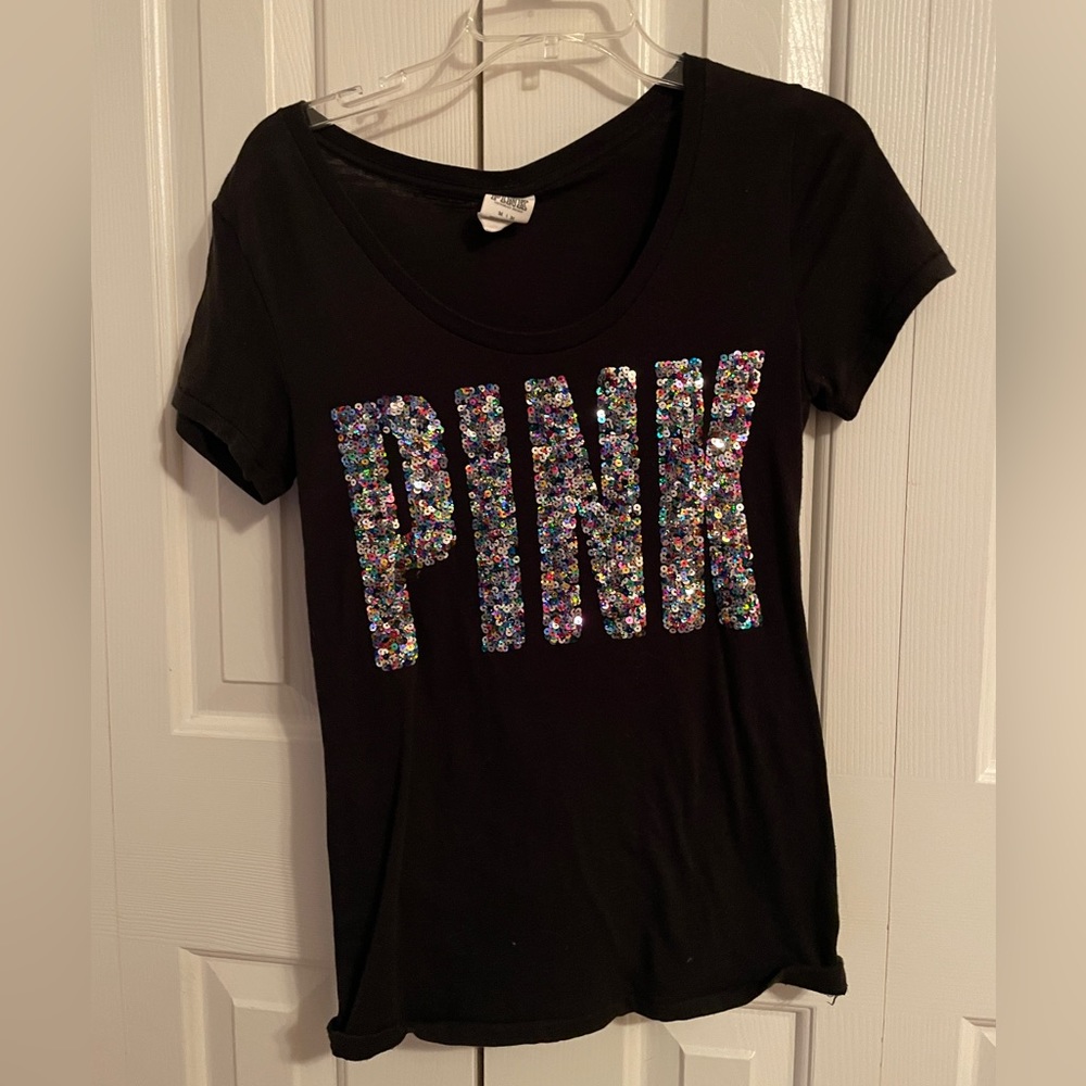 Victoria’s Secret PINK bling sequin M T-shirt